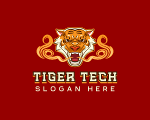 Tiger Beast Smoke logo design