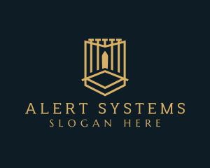 Deluxe Gate Shield logo design