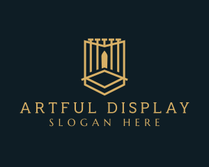 Deluxe Gate Shield logo design