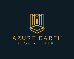 Deluxe Gate Shield logo design