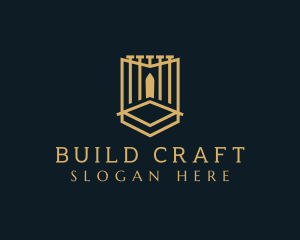 Deluxe Gate Shield logo design