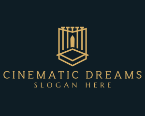 Deluxe Gate Shield logo design