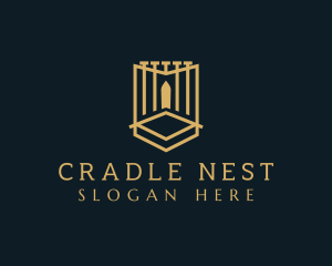 Deluxe Gate Shield logo design