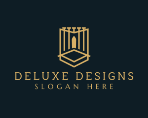 Deluxe - Deluxe Gate Shield logo design