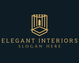 Deluxe Gate Shield logo design