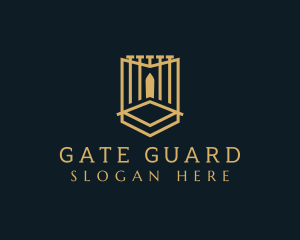Gate - Deluxe Gate Shield logo design