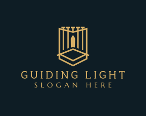 Deluxe Gate Shield logo design