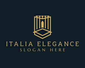 Deluxe Gate Shield logo design