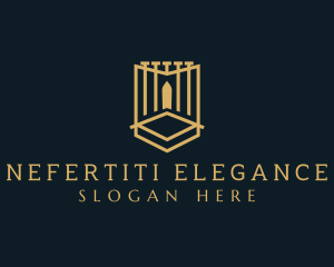 Deluxe Gate Shield logo design