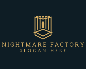 Deluxe Gate Shield logo design