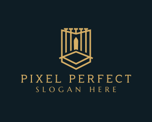 Deluxe Gate Shield logo design