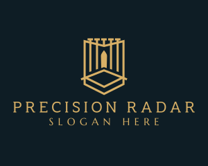 Deluxe Gate Shield logo design