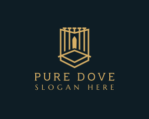 Deluxe Gate Shield logo design