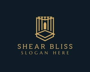 Deluxe Gate Shield logo design