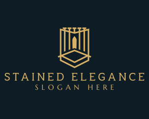 Deluxe Gate Shield logo design