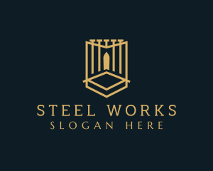 Deluxe Gate Shield logo design