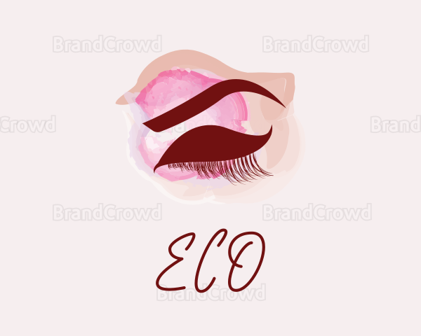 Cosmetics Makeup Eyelashes Logo