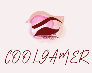 Cosmetics Makeup Eyelashes  Logo