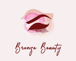 Cosmetics Makeup Eyelashes  logo design