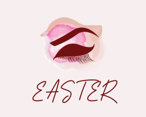 Eyelashes - Cosmetics Makeup Eyelashes logo design
