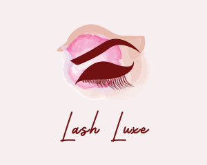 Cosmetics Makeup Eyelashes  logo design