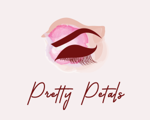 Cosmetics Makeup Eyelashes  logo design