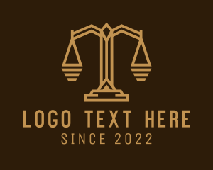 Scale - Law Justice Court logo design