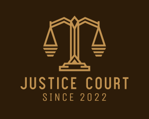 Law Justice Court logo design