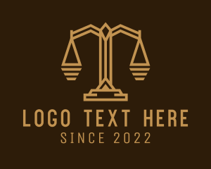 Notary - Law Justice Court logo design