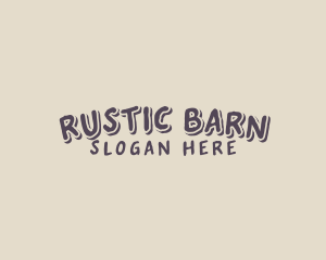 Rustic Handwritten Business logo design