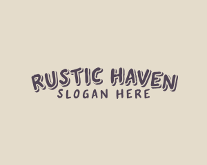 Rustic Handwritten Business logo design