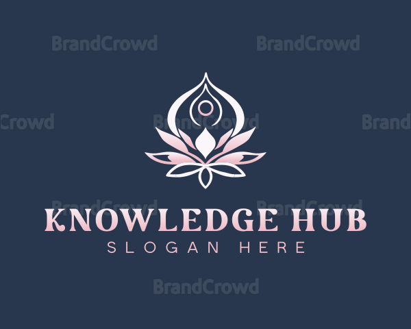 Yoga Wellness Lotus Logo