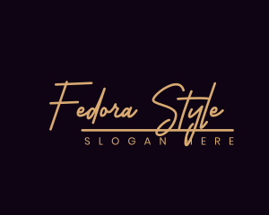 Fashion Script Style logo design