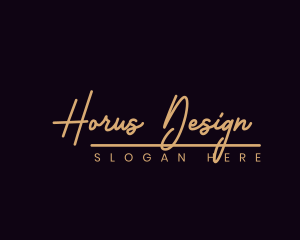 Fashion Script Style logo design