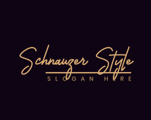 Fashion Script Style logo design