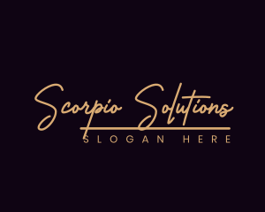 Fashion Script Style logo design