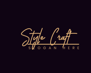 Fashion Script Style logo design