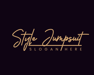 Fashion Script Style logo design