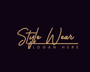 Fashion Script Style logo design