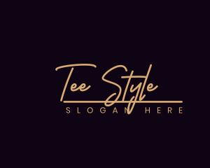 Fashion Script Style logo design