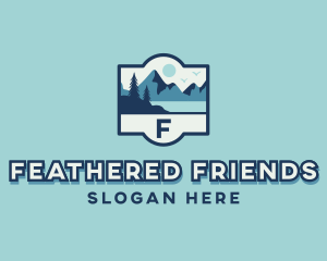 Birds - Forest Mountain Hiking logo design