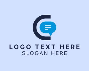 Chatbox Message Letter C Logo