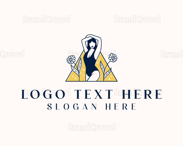 Lingerie Woman Body Logo