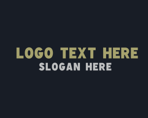 College - Masculine Minimalist Wordmark logo design