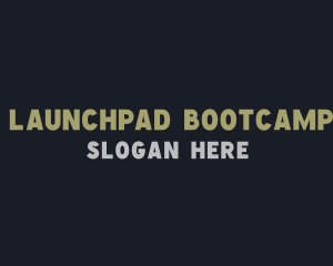 Bootcamp - Masculine Minimalist Wordmark logo design