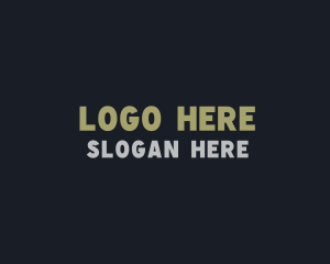 Masculine Minimalist Wordmark logo design