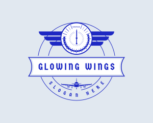 Aviation Wing Flight logo design