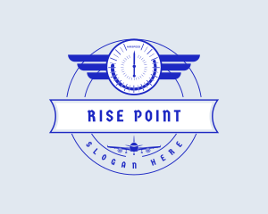 Aviation Wing Flight logo design