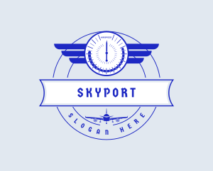 Airport - Aviation Wing Flight logo design