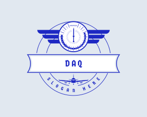Flight Instrument - Aviation Wing Flight logo design